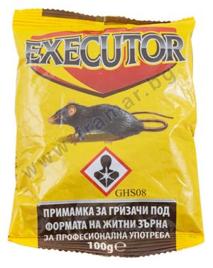 Екзекутор отрова за мики и плъхове, житна / черна и червена/ - 0.500 кг
